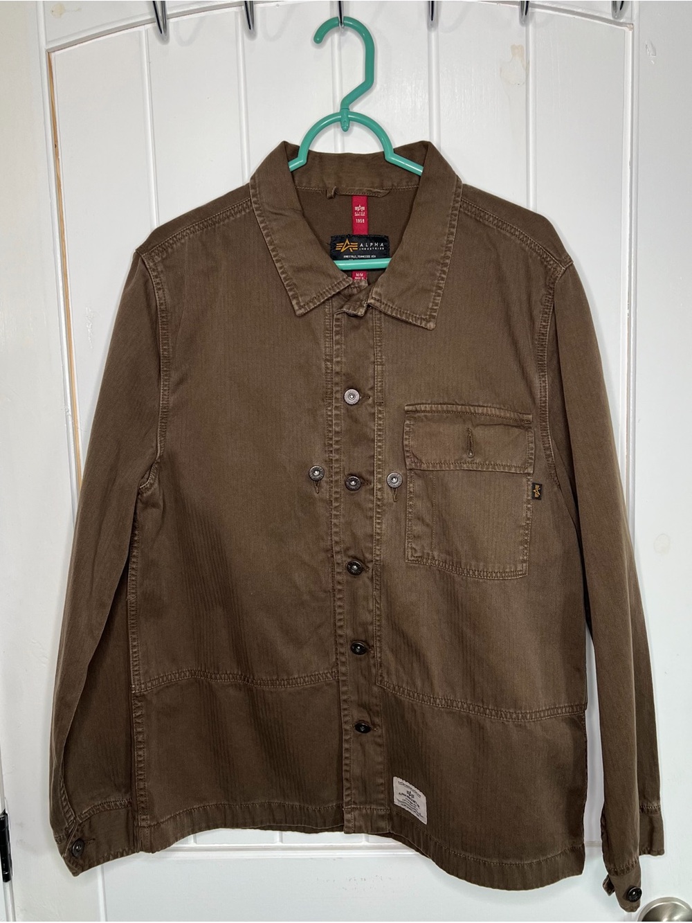 ALPHA INDUSTRIES P44 Mod Shirt Jacket Size Medium